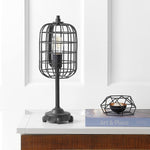 Odette Industrial Metal Table Lamp Black/Silver