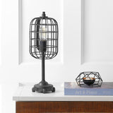 Odette Industrial Metal Table Lamp Black/Silver