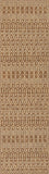 Brown Indoor/Outdoor Flat Weave Pile Nordic Lattice Pattern Area Rug