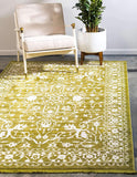 Traditional Distressed Vintage Classic Light Green Area Rug