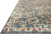 Saban Blue Traditional Soft Area Rug