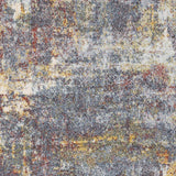 Eira Blue / Orange Soft Area Rug