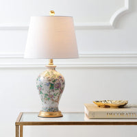 Collins 24" Glass LED Lamp Blue/White