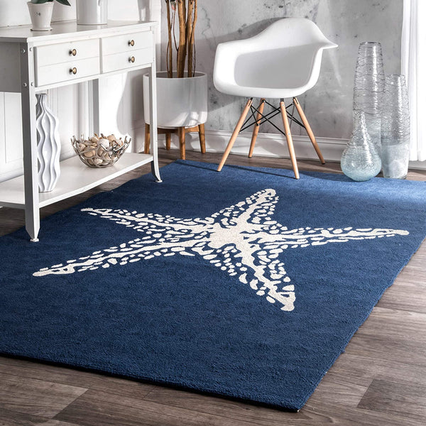 Marine Hand Hooked Indoor/Outdoor Accent Rug