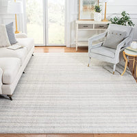 Light Grey/White MSR0787F Non-Shedding Living Room Dining Bedroom Soft Area Rug