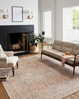 Chris Loves Julia x Loloi Jules JUL-02 Terracotta / Multi Oriental Area Rug 7'-6" x 9'-6"