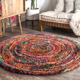 Ardelle Swirl Shag Rug,  Multi