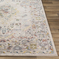 Anja Oriental Medallion Area Rug Taupe