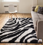 Modern Geometric Pattern Shag Area Rug