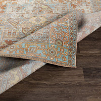 Amaury Indoor/ Outdoor Medallion Area Rug, Burnt Orange