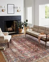 Chris Loves Julia x Loloi Jules JUL-01 Merlot / Multi Oriental Area Rug 7'-6" x 9'-6"