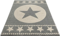Caspian Lone Star Grey Texas Area Rug