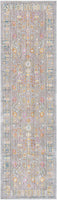 Boho Chic Distressed Area Rug Grey / Multi