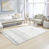 Maples Rugs Abstract Diamond Modern Distressed Neutral