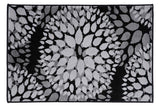 Floral Grey Black Area Rugs