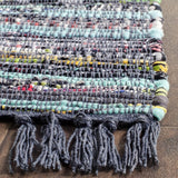 Hand Woven Ink and Multi Cotton Area Rug