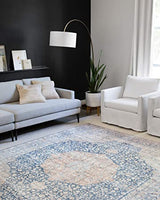 Loloi II Layla Collection LAY-02 Spice / Marine, Traditional 7'-6" x 9'-6" Area Rug