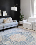 Loloi II Layla Collection LAY-02 Spice / Marine, Traditional 7'-6" x 9'-6" Area Rug