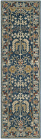 Antiquity Collection Handmade Traditional Oriental Premium Wool Area Rug Dark Blue / Multi