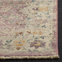 Illusion Collection ILL703F Vintage Distressed Viscose Area Rug, Rose / Cream