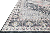 Loloi II Skye Collection SKY-01 Blush / Grey, Traditional 7'-6" x 9'-6" Area Rug