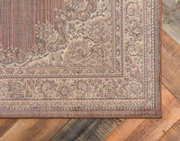 Traditional Medallion Brown Soft Area Rug