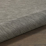 Flat-Weave Indoor/Outdoor Charcoal Soft Area Rug