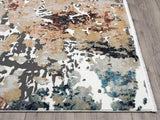 Contemporary Warm Rust Distressed Farmhouse Modern Non-Shed Orange Area Rug