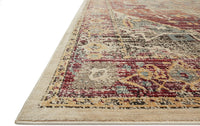 Javari Collection Distressed Modern Soft Area Rug Berry / Sunrise