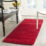 Red Soft Plush Shag Area Rug