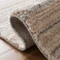 Light Grey/White MSR0787F Non-Shedding Living Room Dining Bedroom Soft Area Rug