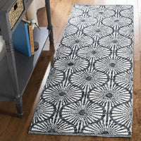 Montauk Collection MTK606H Handmade Cotton Area Rug Aqua / Ivory