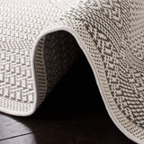 Charcoal/Beige MSRO339H Indoor/ Outdoor Waterproof Easy Cleaning Patio Backyard Mudroom Area Rug