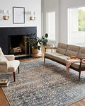 Chris Loves Julia x Loloi Jules JUL-01 Merlot / Multi Oriental Area Rug 7'-6" x 9'-6"