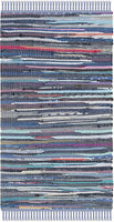 Hand Woven Purple and Multi Cotton Area Rug