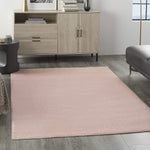 Solid Contemporary Pink Indoor/Outdoor Area Rug