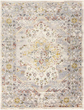 Anja Oriental Medallion Area Rug Taupe