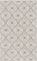 Montauk Collection MTK606H Handmade Cotton Area Rug Aqua / Ivory