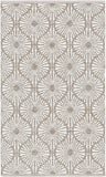 Montauk Collection MTK606H Handmade Cotton Area Rug Aqua / Ivory