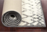 Maples Rugs Abstract Diamond Modern Distressed Neutral