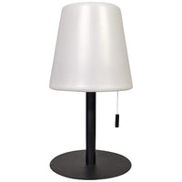 Tinsley 12" High Matte Black Metal LED Accent Table Lamp