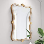 Zuo Hillegass Gold 19 3/4" x 32" Quatrefoil Wall Mirror