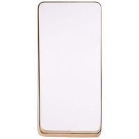 Zuo Brighton Gold 14 1/4" x 29 3/4" Rectangular Wall Mirror