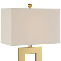 Marshall Modern Luxe Gold Finish Open Rectangle Table Lamp