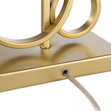 Saul Modern Gold Rings Table Lamp