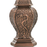 Perth 13"H Antique Old Bronze Mini Accent Table Lamp