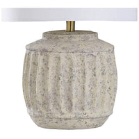 Abati Painted Cream Urn Table Lamp