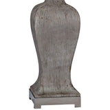 Carme Weathered Gray Vase Table Lamp