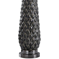 Hanson Dark Gray Diamond Ceramic Table Lamp