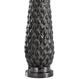 Hanson Dark Gray Diamond Ceramic Table Lamp